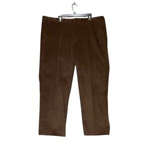 Lands End Mens Brown Corduroy Pants Traditional Fit Stretch‎ Trousers 42 x 29